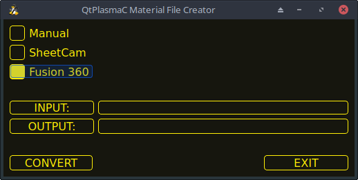qtplasmac material main fusion360