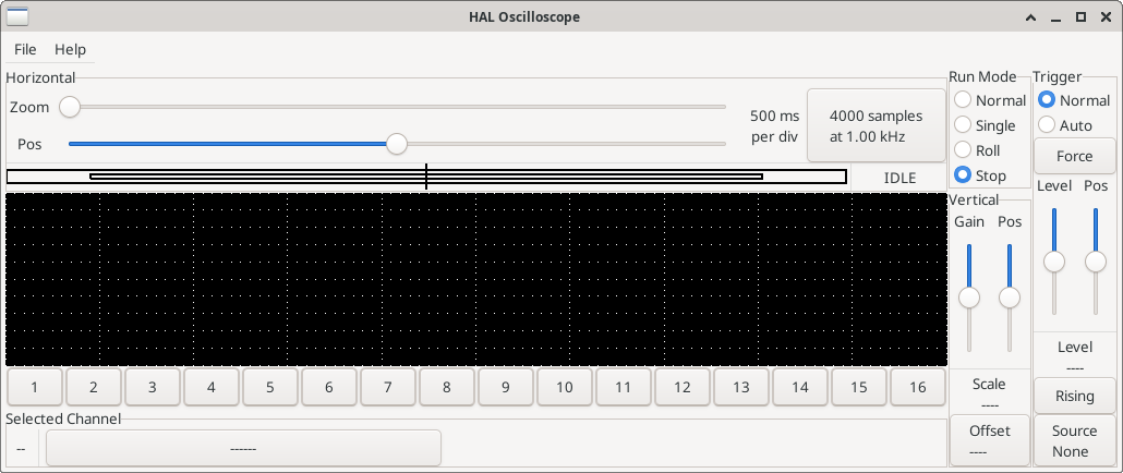 Initial scope window